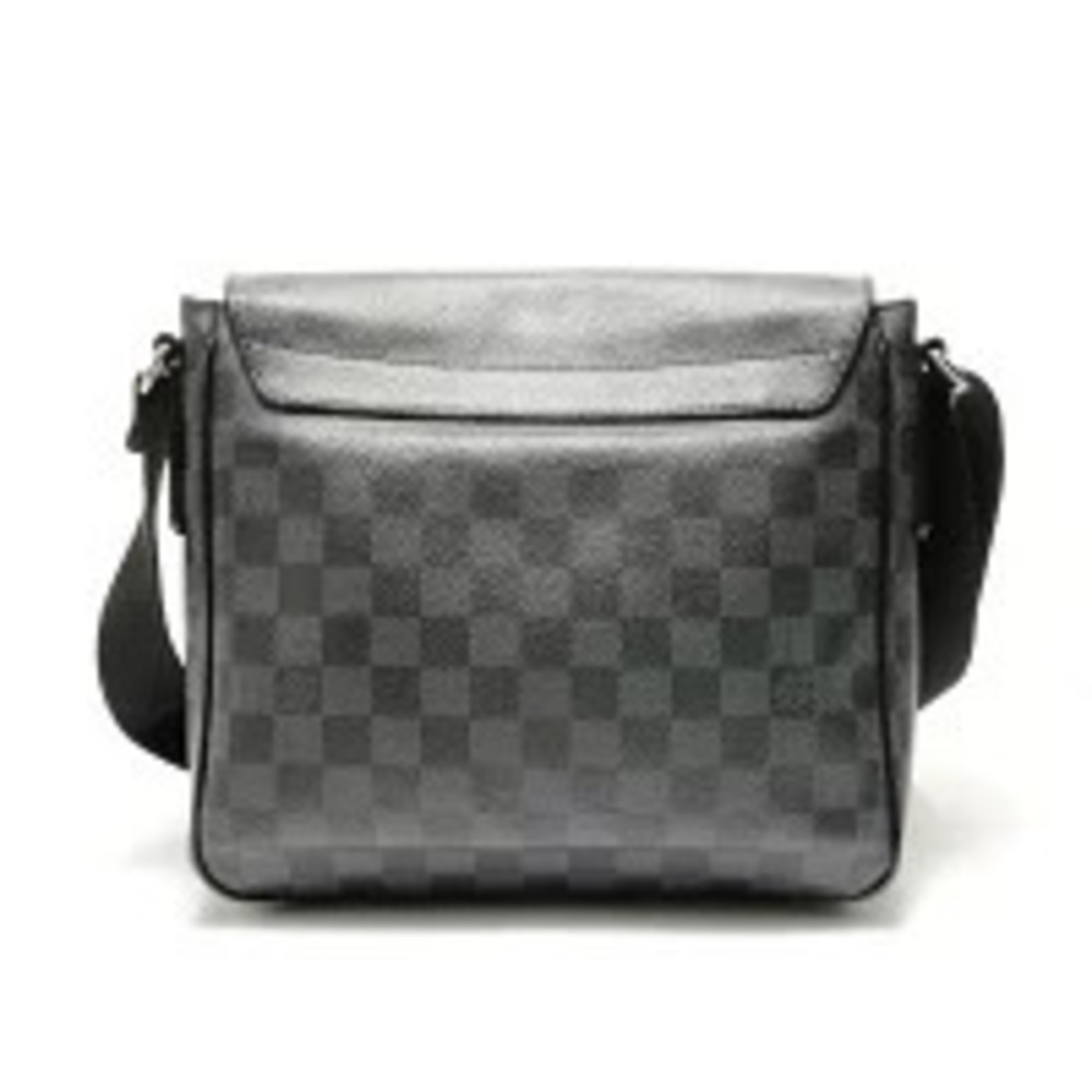 Louis Vuitton Damier Graphite Black District Shoulder Bag Gray